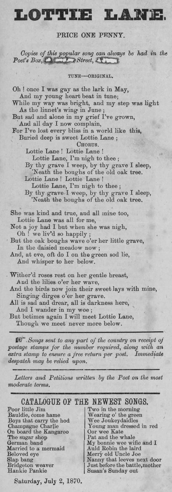 Broadside titled No title